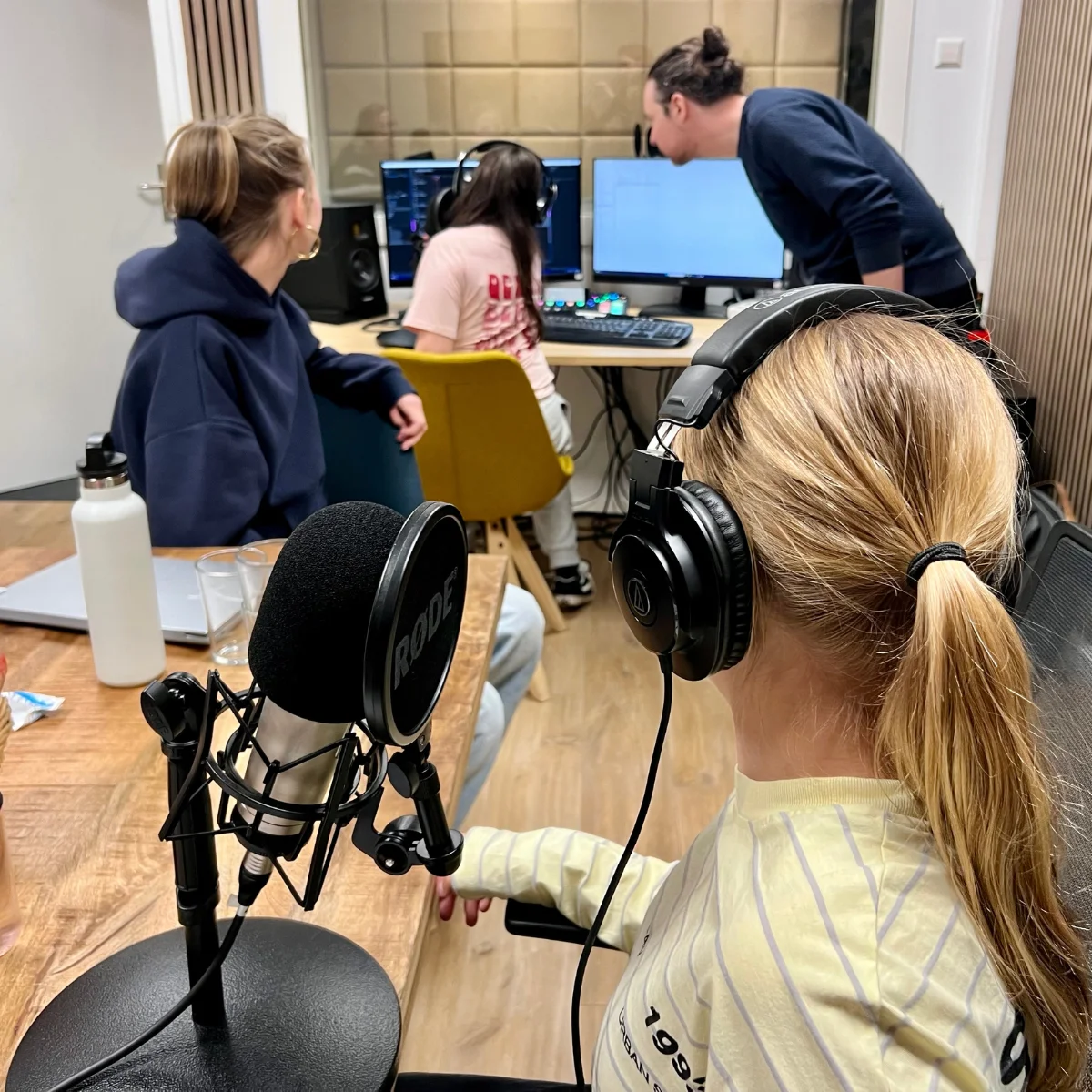 Leren hoe een podcast gemaakt wordt